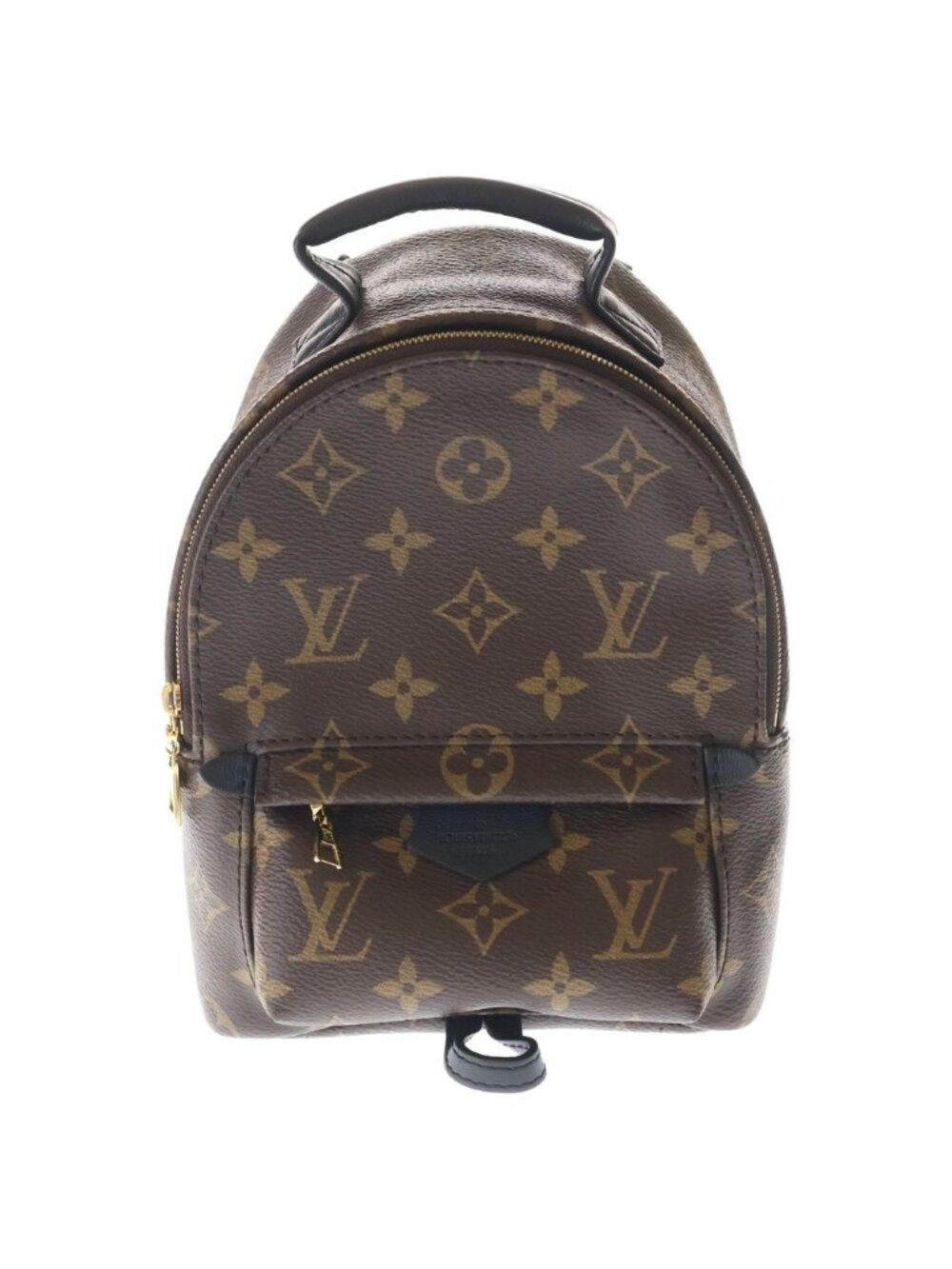 Louis Vuitton Monogram Palm Springs Mini Leather Backpack Brown